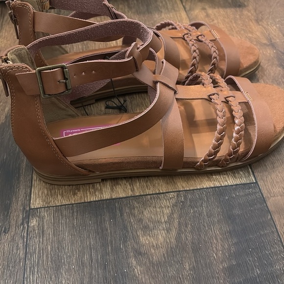 Pop Womens Traffic Ankle Strap Flat Sandals - Picture 11 of 12